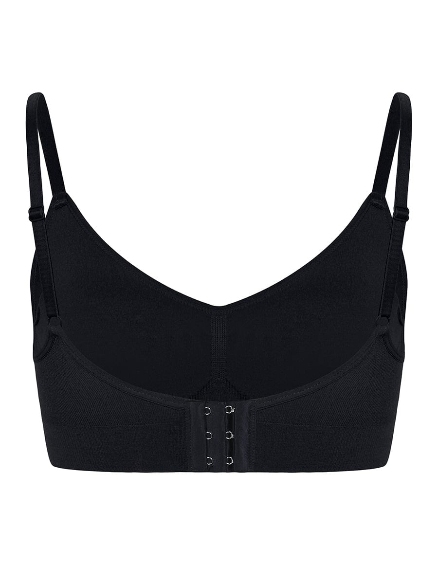 Adjustable Strap Push-Up Shapewear Bra Dark Brown 2