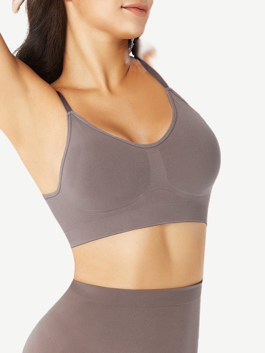 Adjustable Strap Push-Up Shapewear Bra Black 1