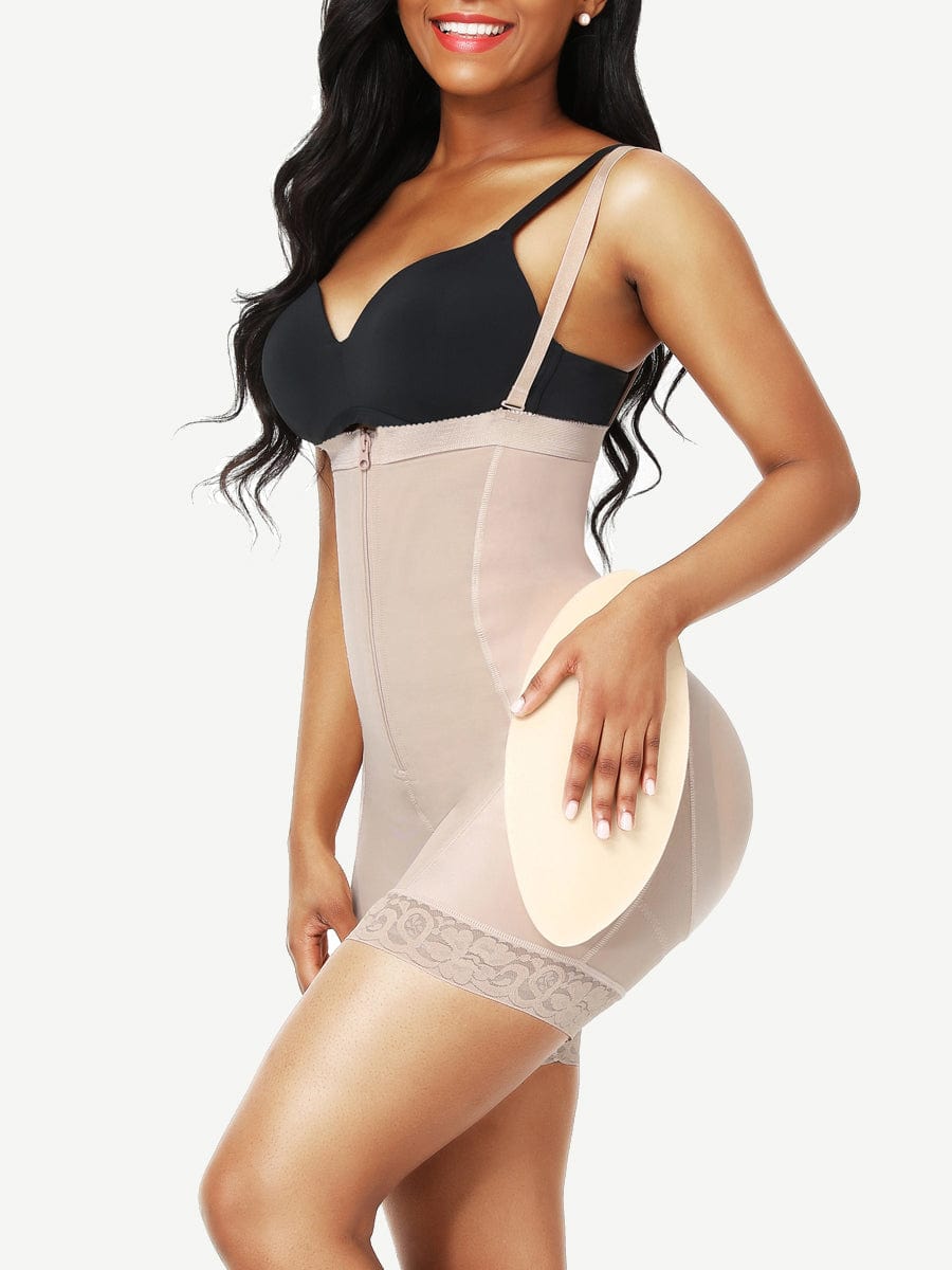 Lace Butt Lifter With Removable Pads Light Skin 1