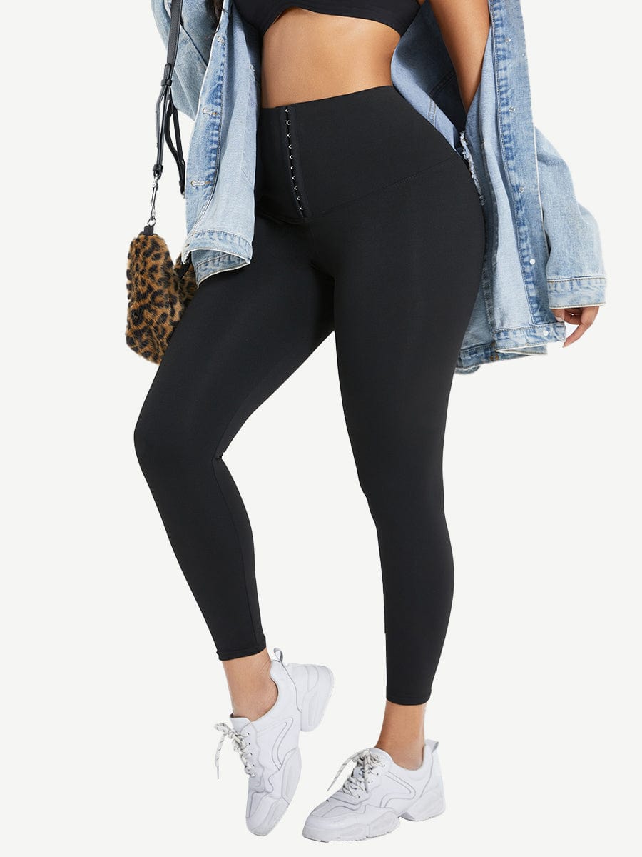 High-Waist Full-Length Pant Shaper Black 7