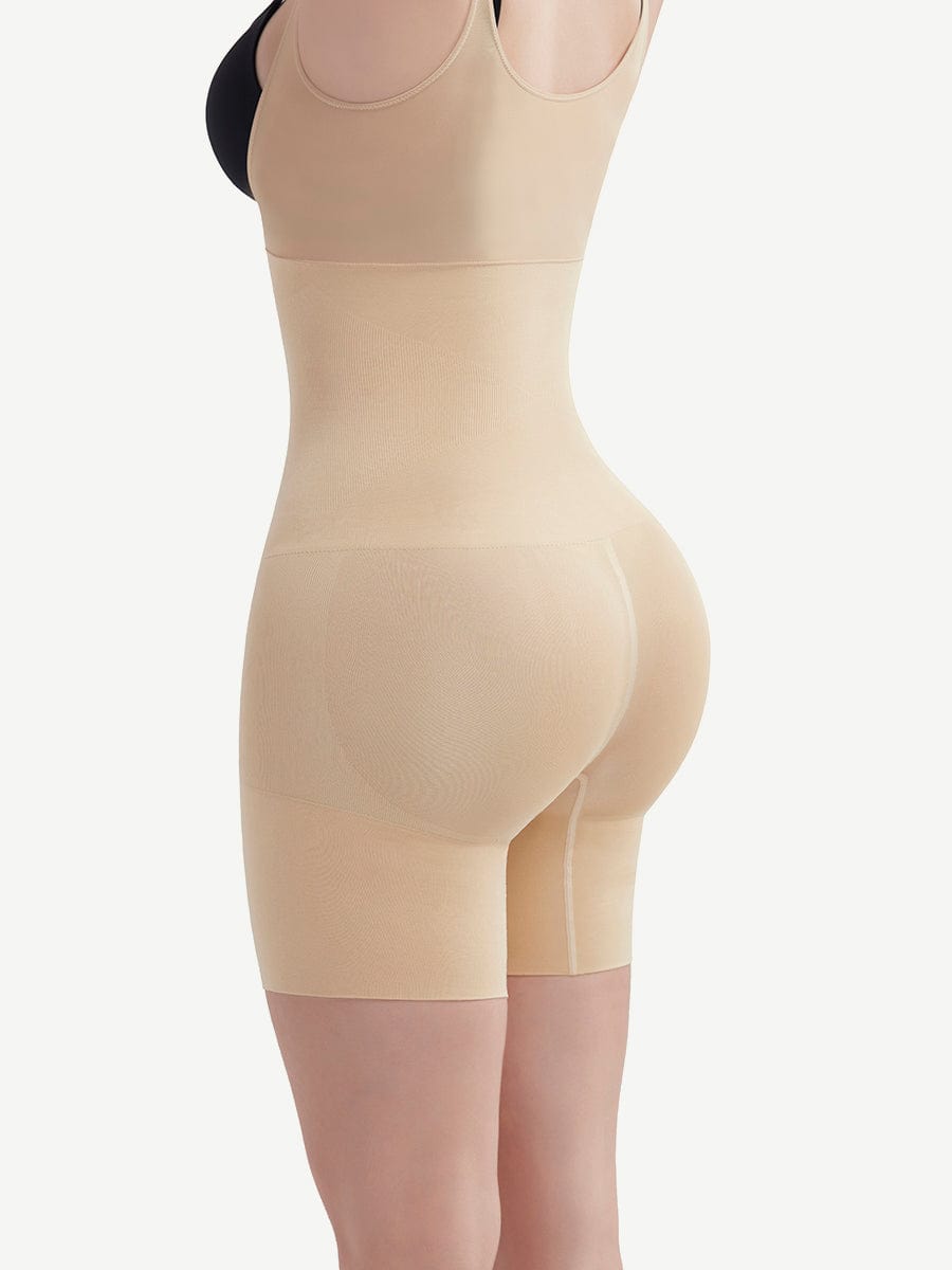Skin-Friendly Full Body Shaper With Adjustable Straps Light Skin 1