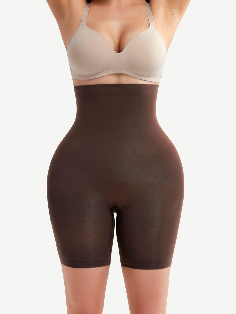 Seamless Butt Enhancer Waist Trimmer Dark Brown 1
