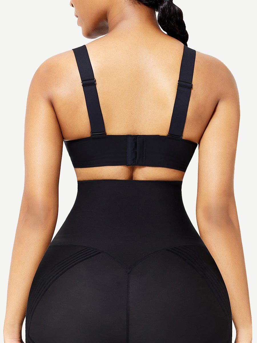 Seamless Shapewear Bra With Removable Pads Black 5