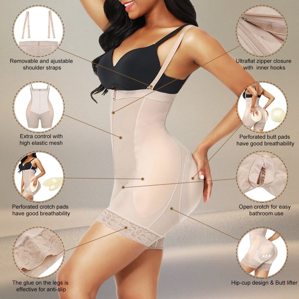 Lace Butt Lifter With Removable Pads Light Skin 9