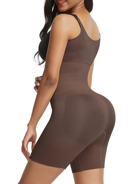 Skin-Friendly Full Body Shaper With Adjustable Straps Light Skin 4