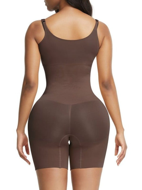 Skin-Friendly Full Body Shaper With Adjustable Straps Light Skin 5