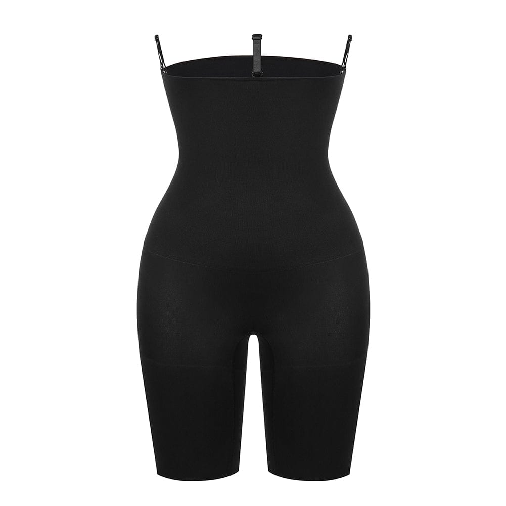 Three-Buckle Seamless Butt Lifter Bodycon Black 1