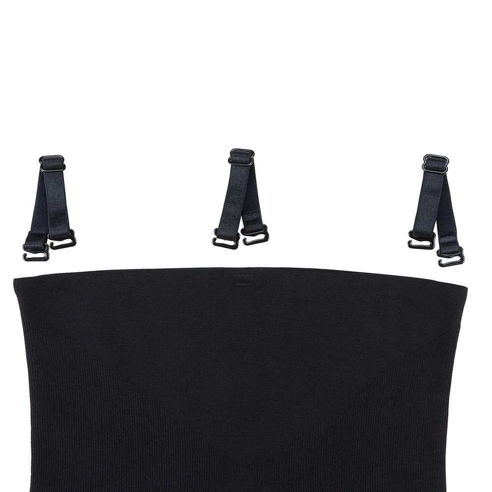 Three-Buckle Seamless Butt Lifter Bodycon Black 3