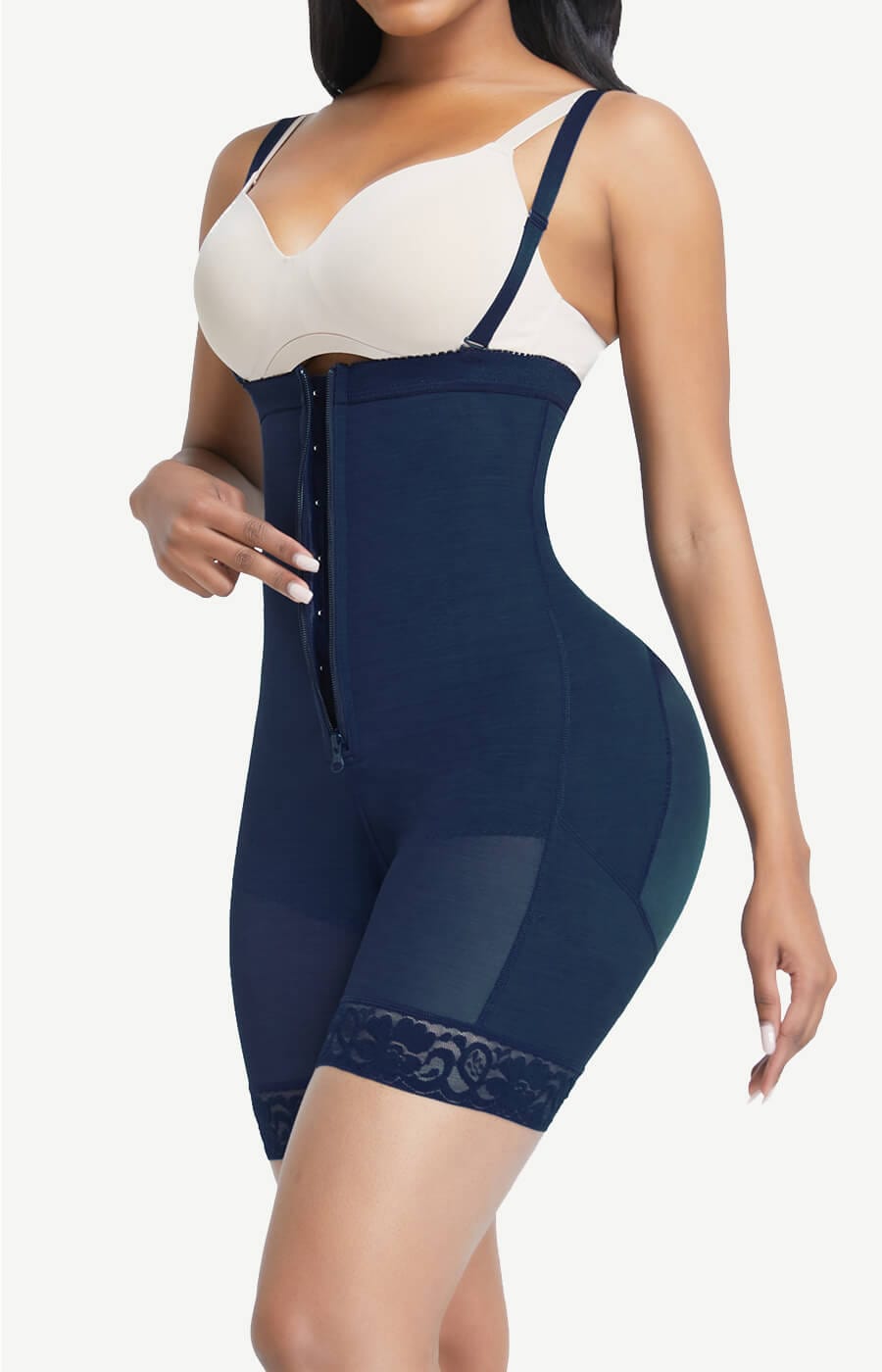 Detachable Strap Post-Surgery Full Body Shaper Light Skin 6