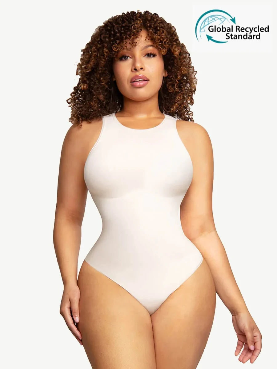Eco-Friendly Outer Crew Thong Bodysuit Light Skin 5