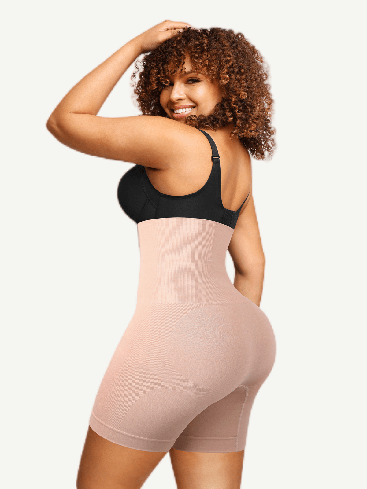 Double-Layer Tummy Panel Shaper Shorts Dark Skin 3