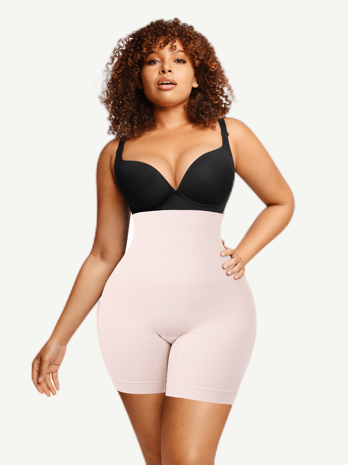 Double-Layer Tummy Panel Shaper Shorts Light Skin 2
