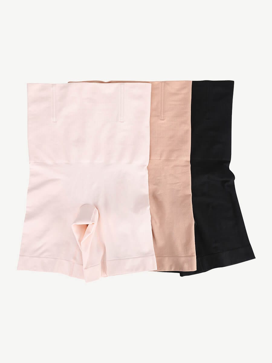 Double-Layer Tummy Panel Shaper Shorts Light Skin 1