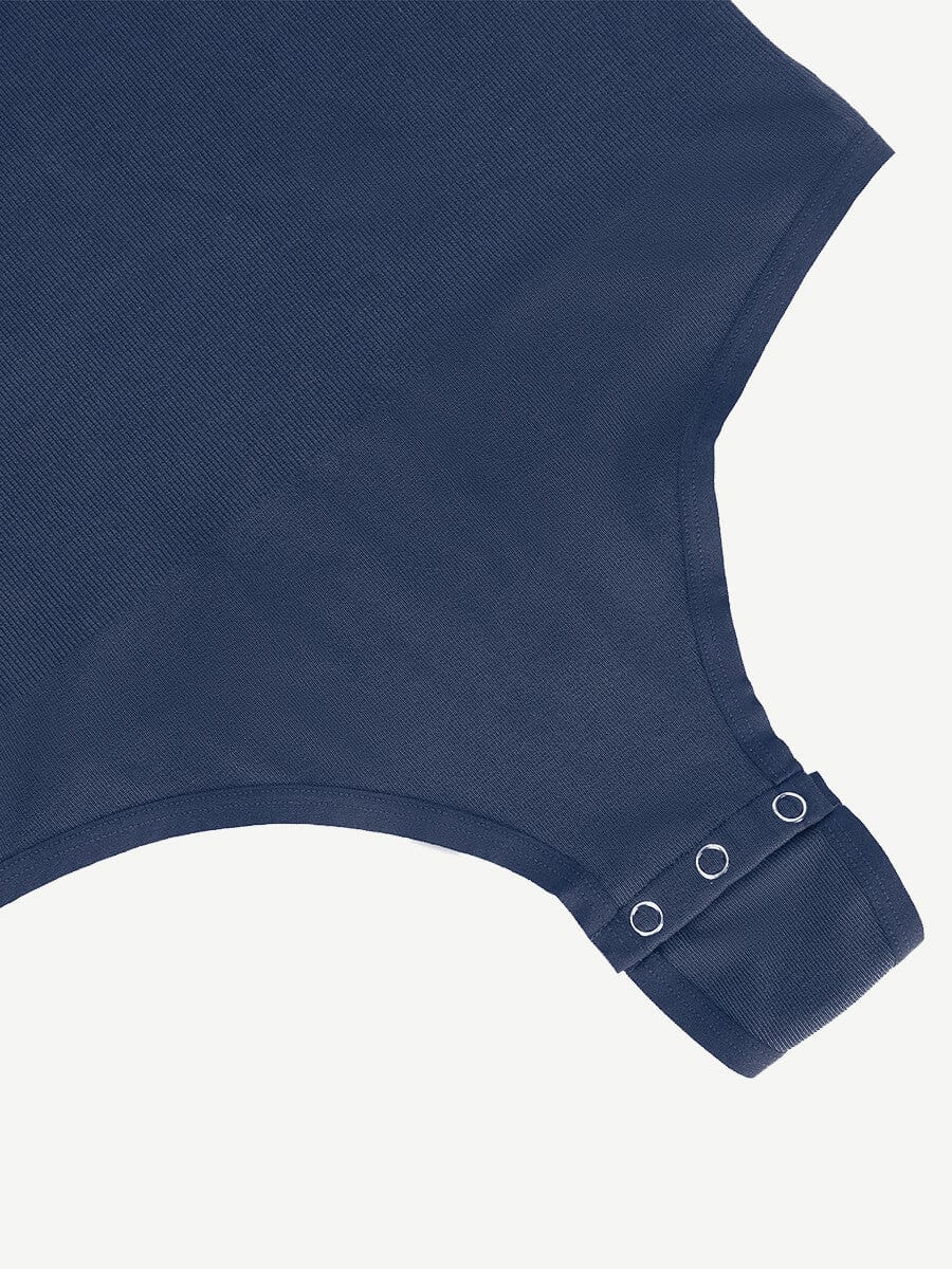 Seamless Outer Long Sleeve Thong Bodysuit 12