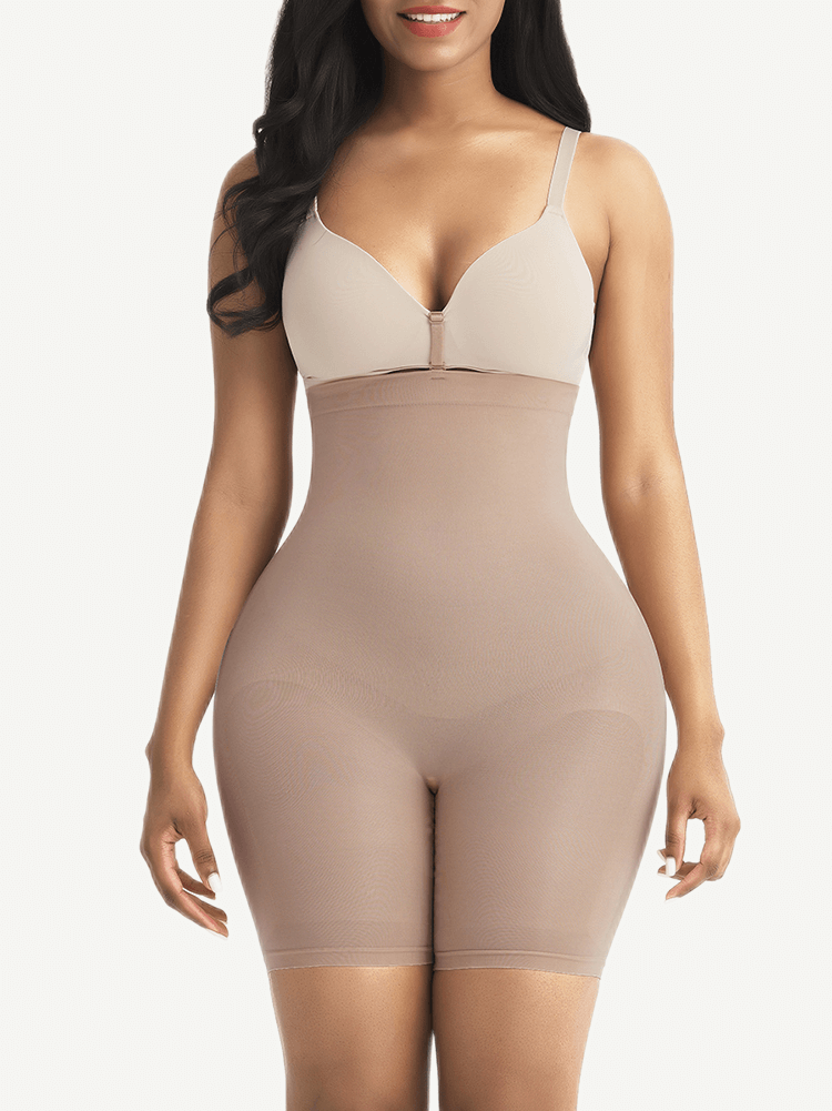Seamless Butt Enhancer Waist Trimmer Dark Brown 2