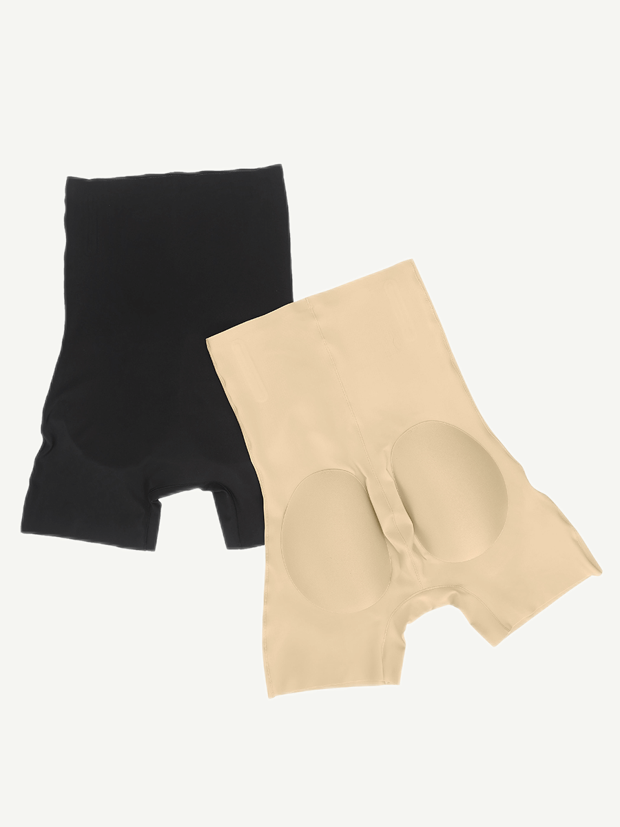 High-Waist Butt Lifter With Buttock Pads Black 2