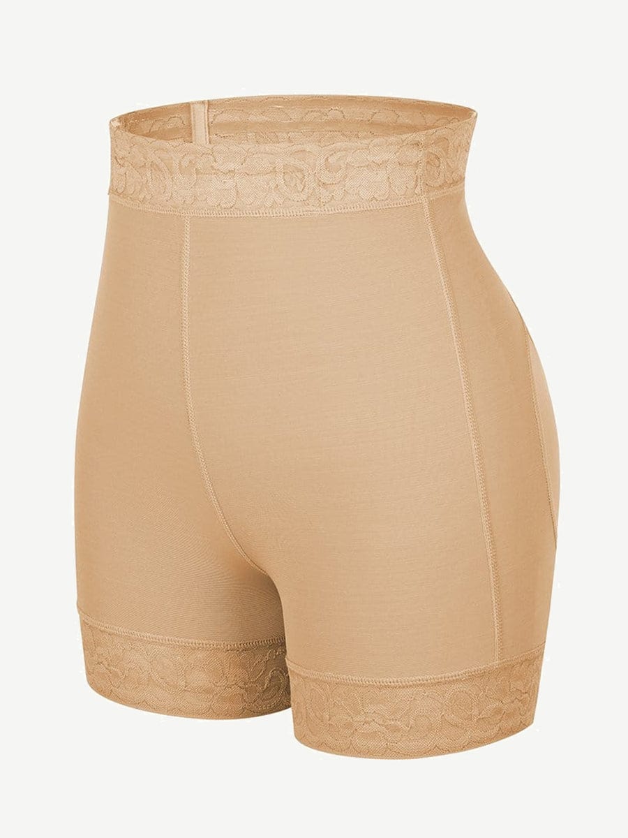 High-Waist Lace Butt Enhancer Panty Dark Skin 4
