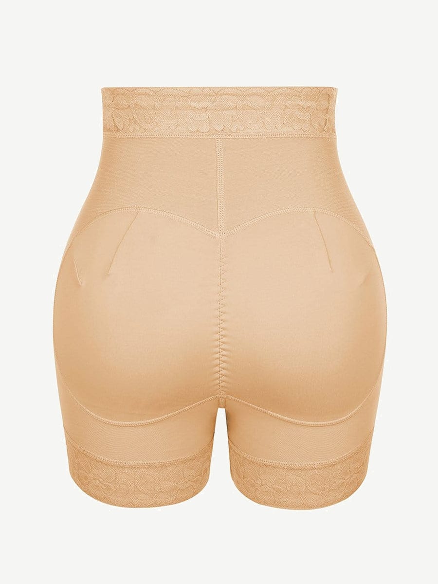 High-Waist Lace Butt Enhancer Panty Dark Skin 5
