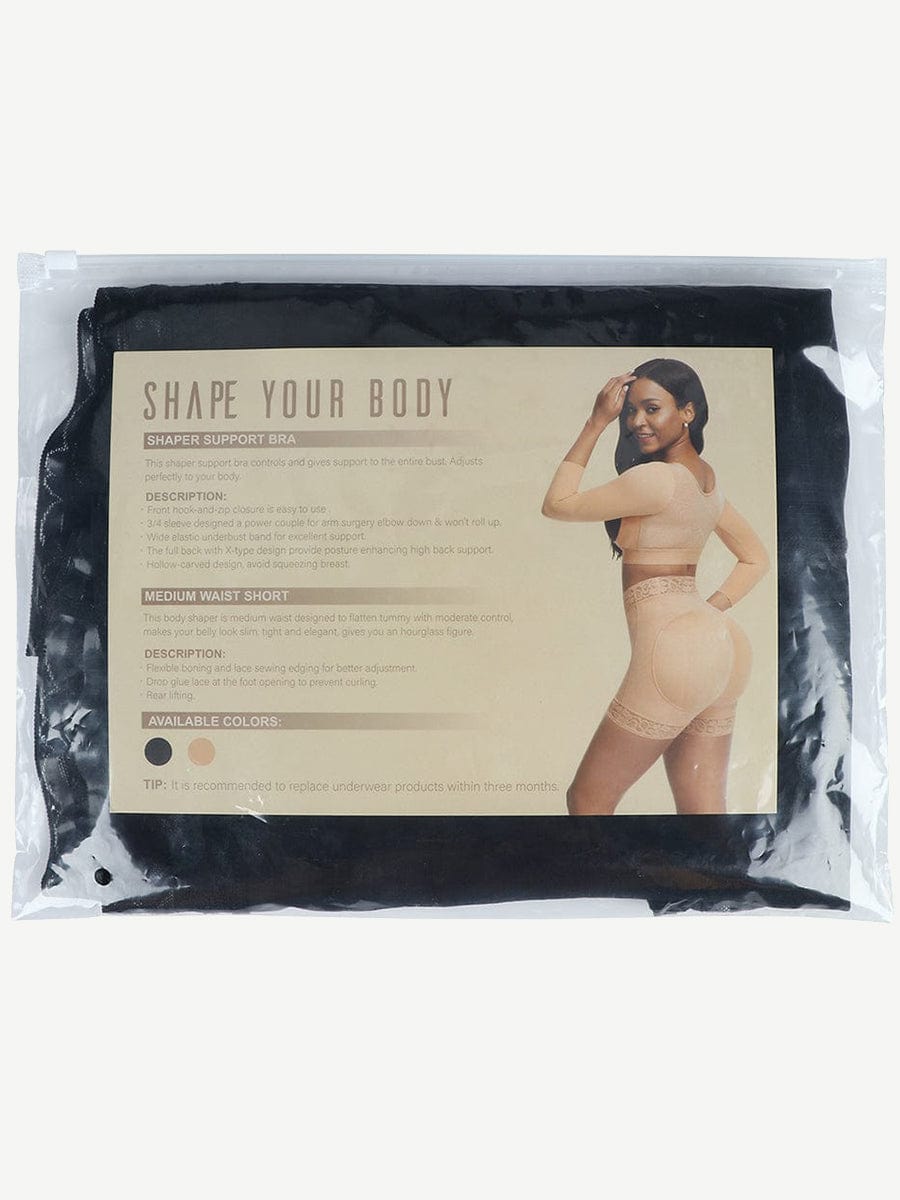 High-Waist Lace Butt Enhancer Panty Dark Skin 9