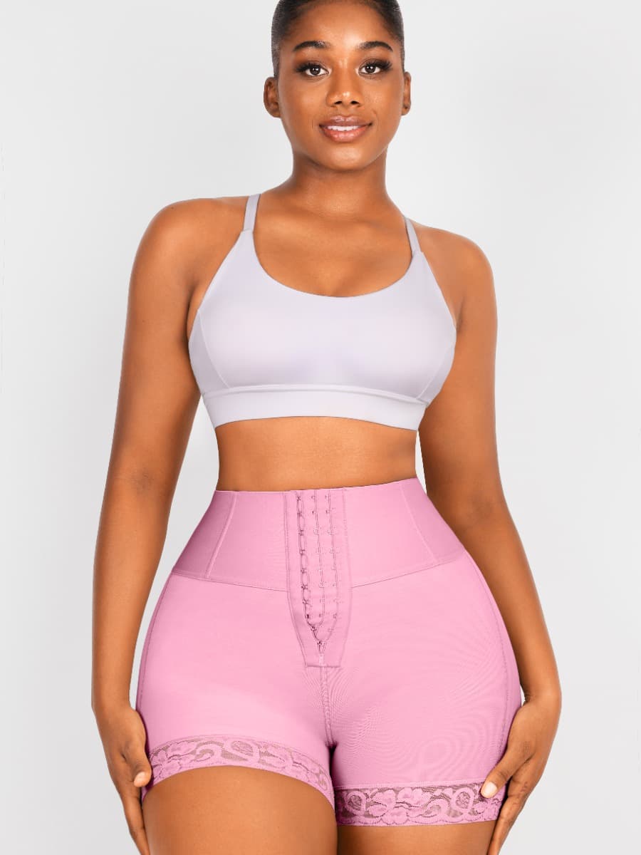 Butt Lifter Tummy Control Mid-Thigh Shaper Shorts Black 4