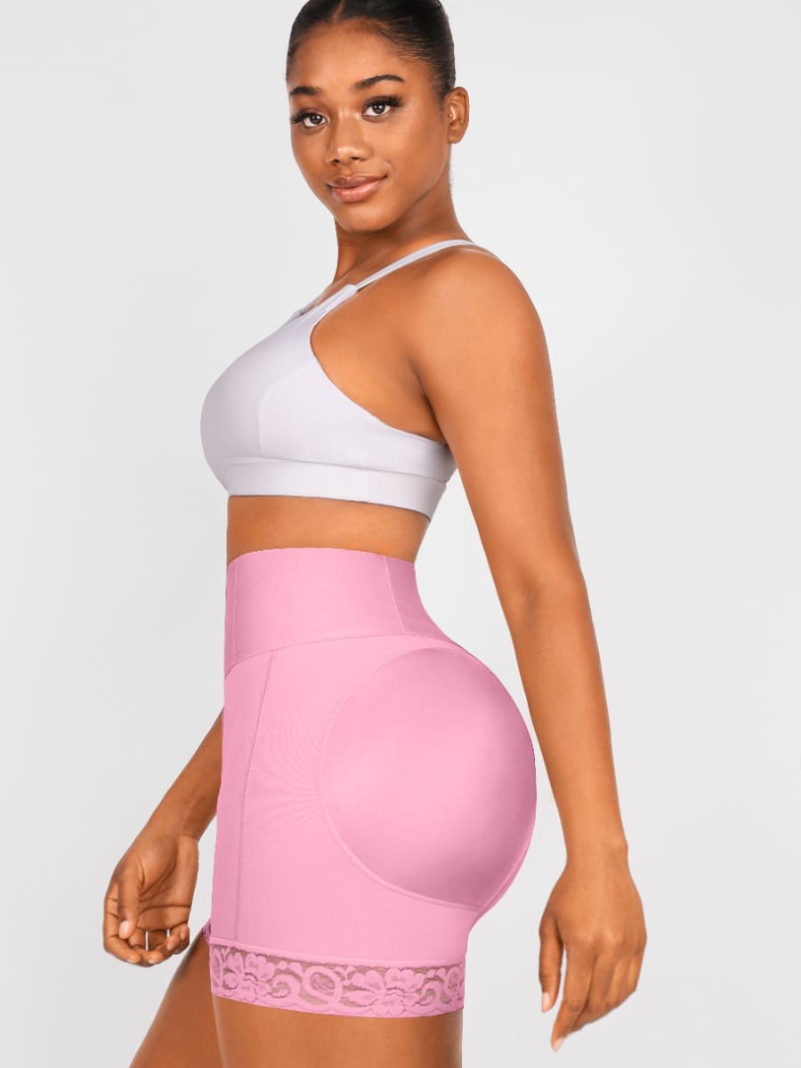 Butt Lifter Tummy Control Mid-Thigh Shaper Shorts Black 3