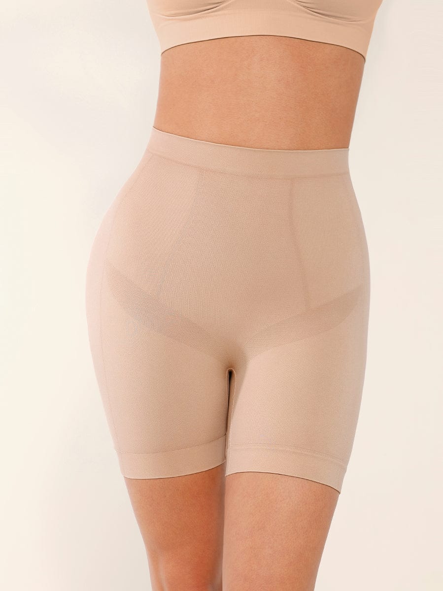 Seamless Mid-Waist Tummy Control Boyshorts 55