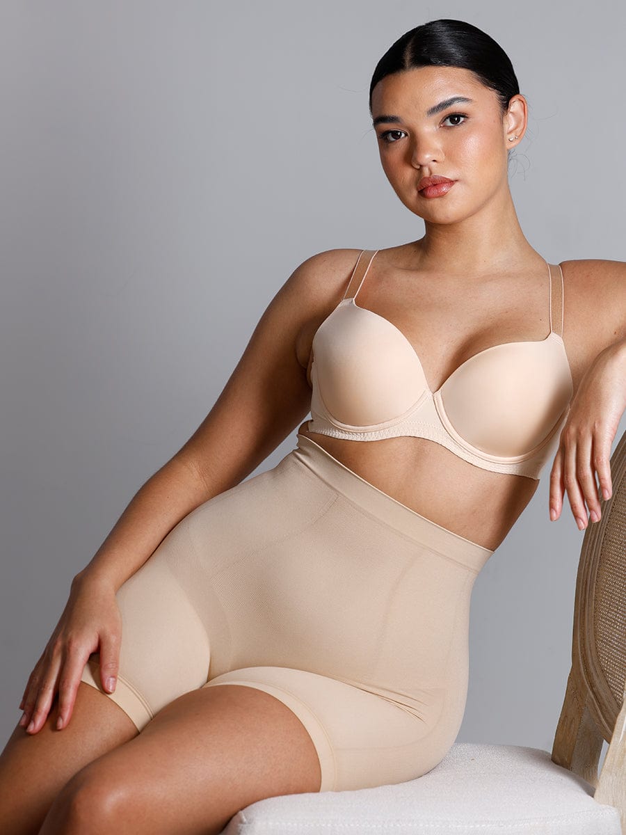 Seamless Mid-Waist Tummy Control Boyshorts 28