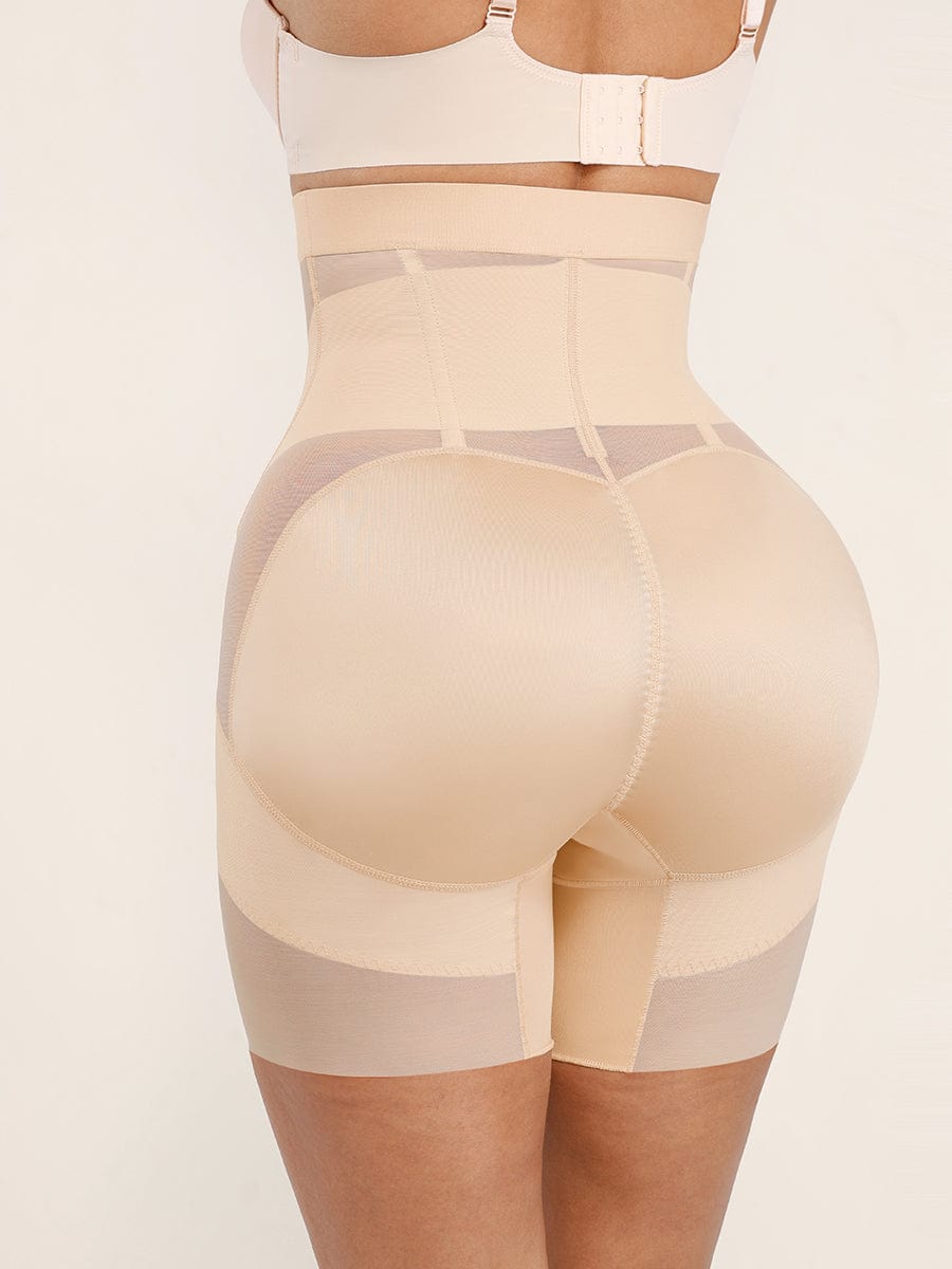 High-Waisted Breathable Mesh Butt-Lifting Briefs Light Skin 2
