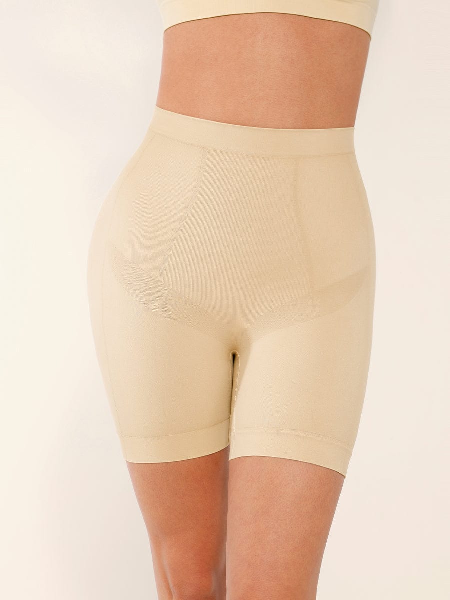 Seamless Mid-Waist Tummy Control Boyshorts 2
