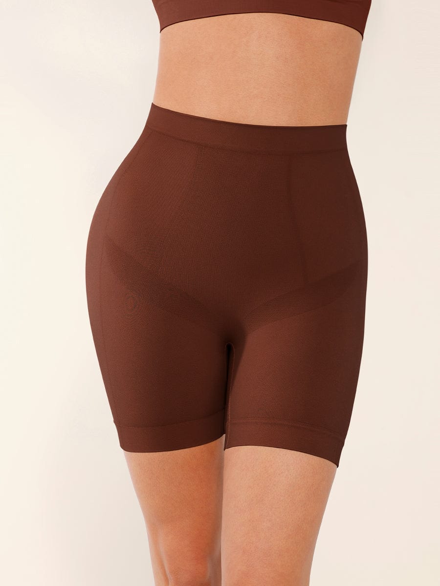 Seamless Mid-Waist Tummy Control Boyshorts 42