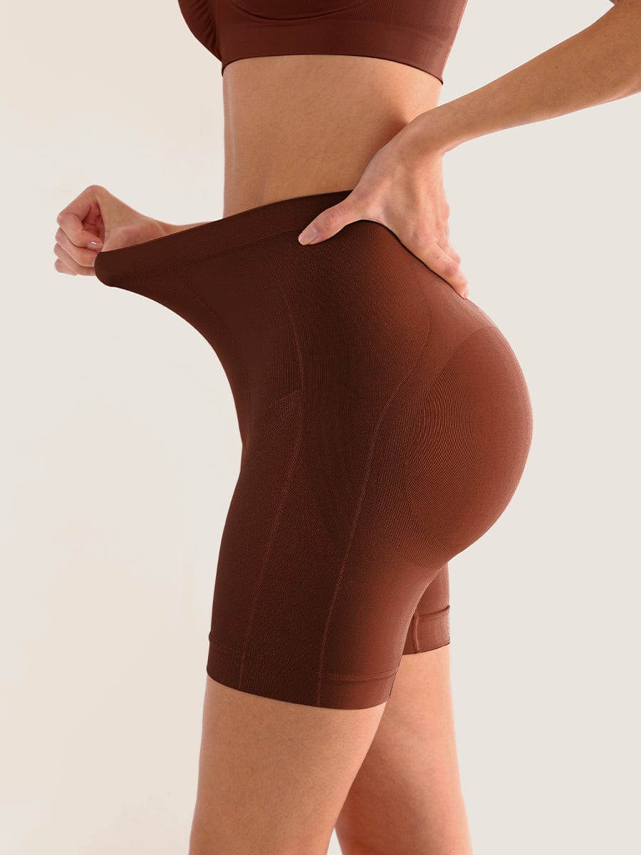 Seamless Mid-Waist Tummy Control Boyshorts 44