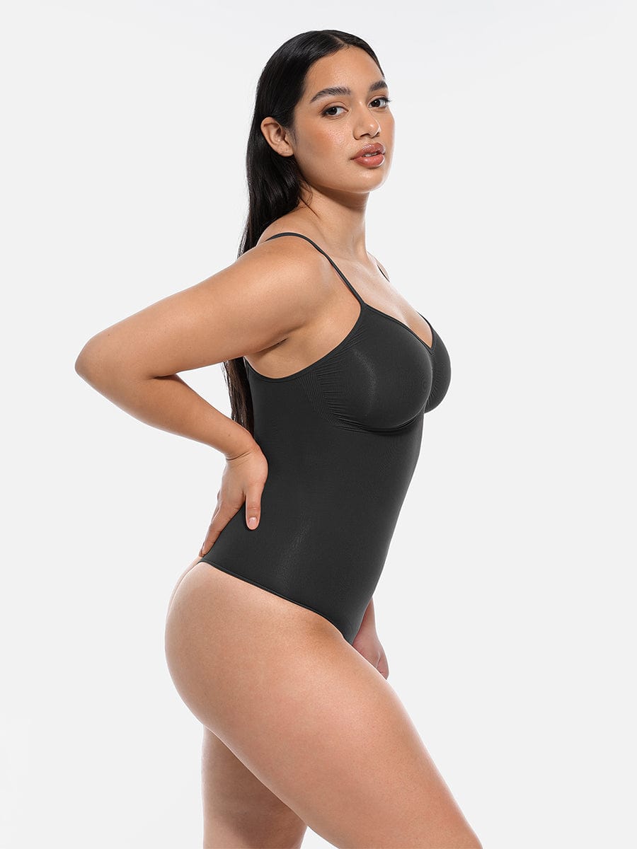 Seamless Covered Bust Thong Bodysuit 1
