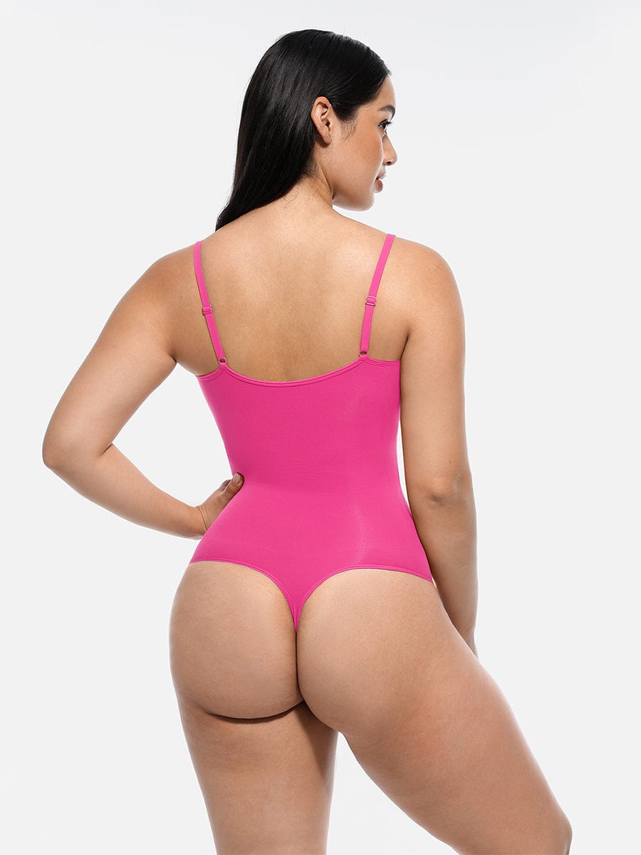 Seamless Covered Bust Thong Bodysuit 14