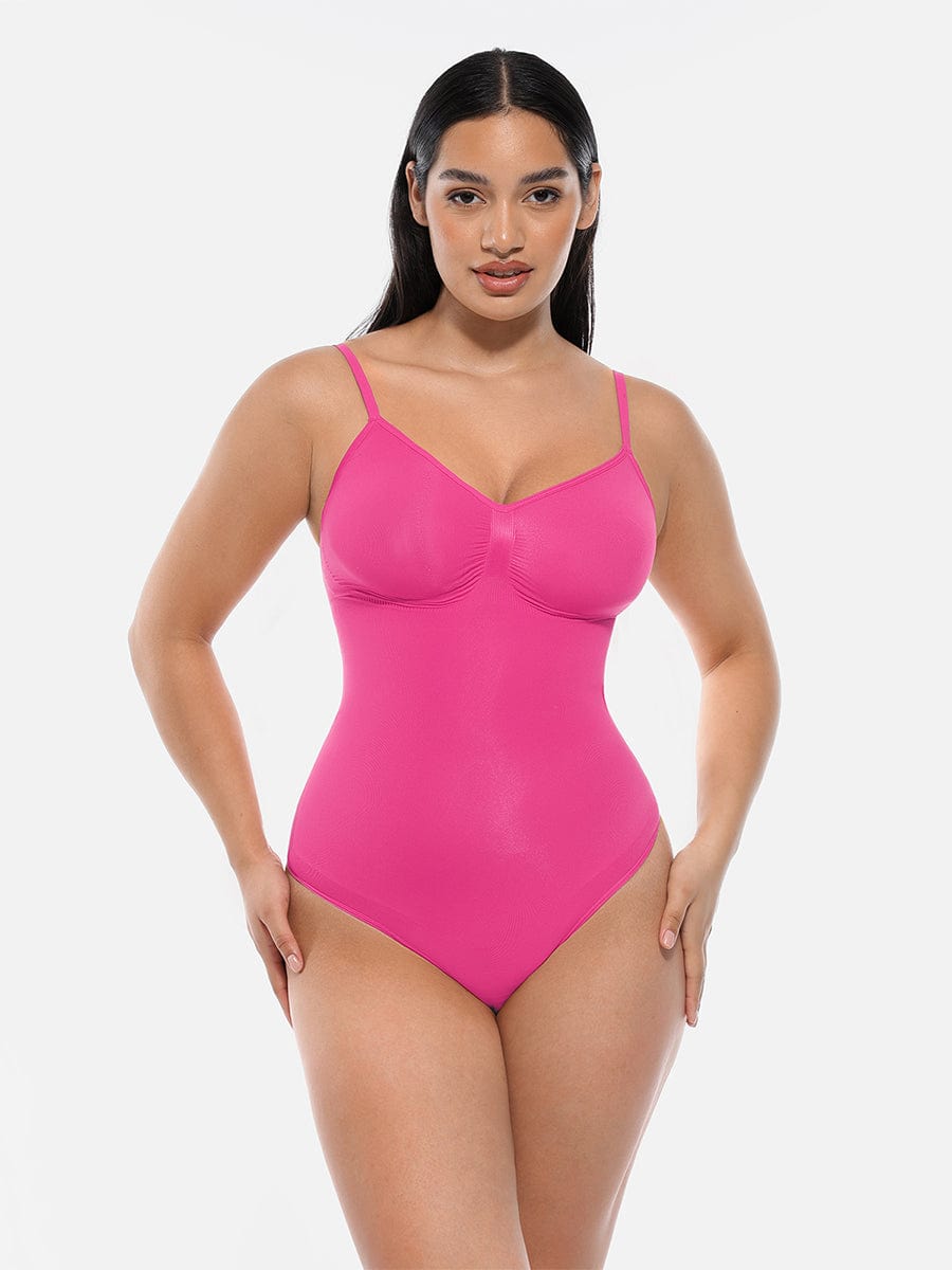 Seamless Covered Bust Thong Bodysuit 12