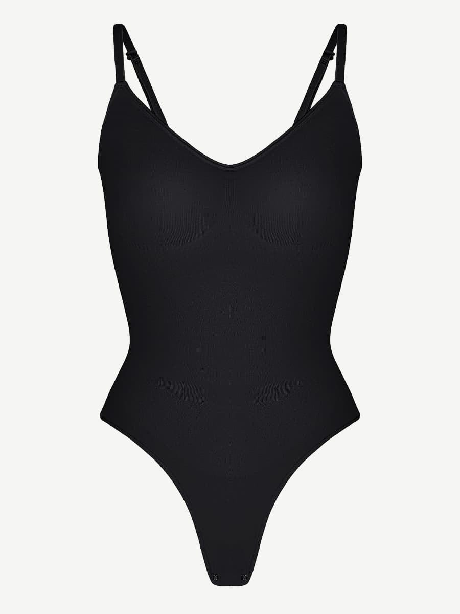 Seamless Covered Bust Thong Bodysuit 9