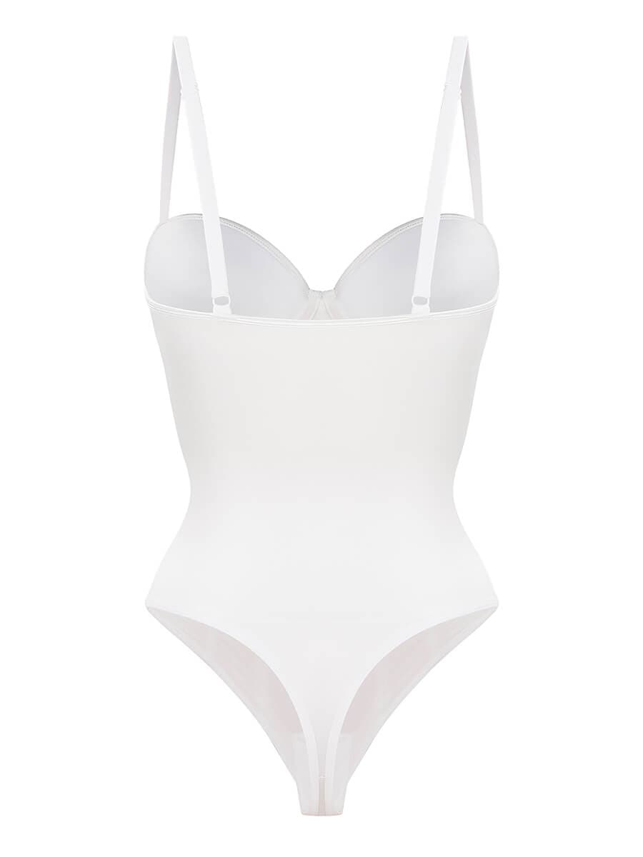 Cupped Strapless Bra-Free Bodysuit Black 2