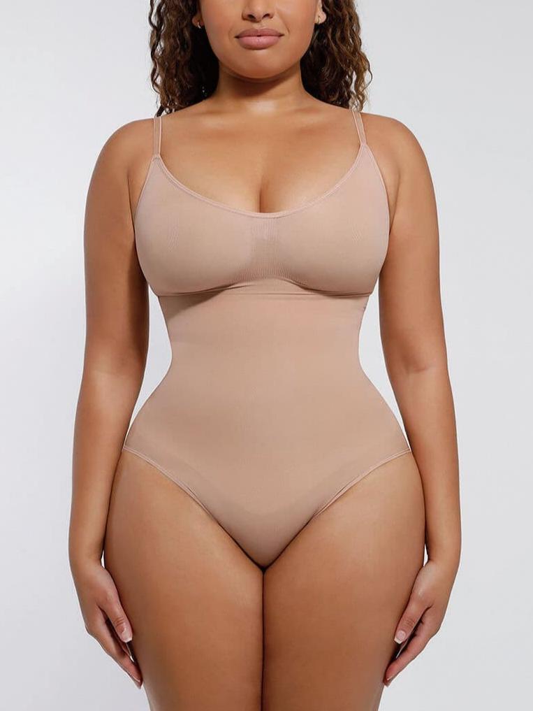 Seamless Covered Bust Thong Bodysuit 26