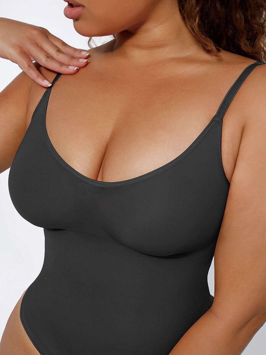Seamless Covered Bust Thong Bodysuit 6
