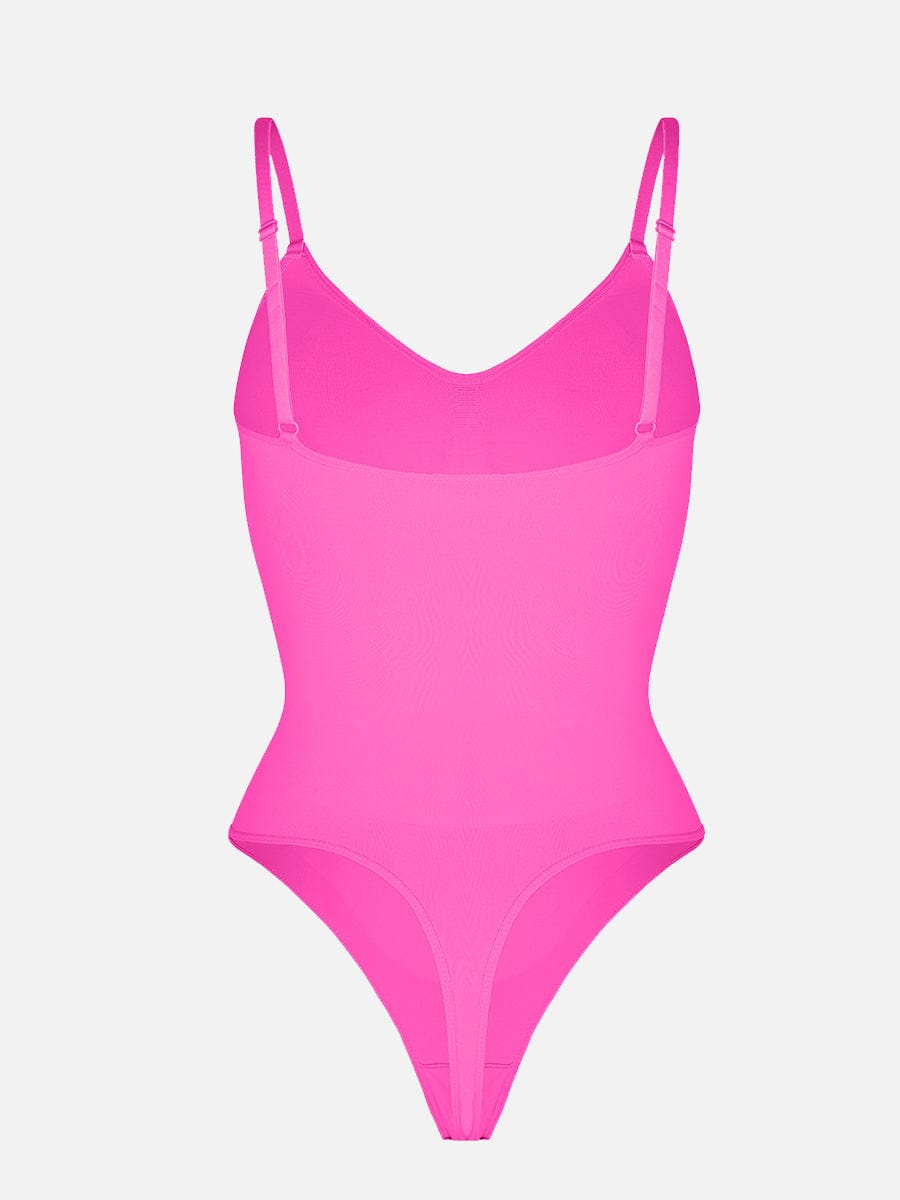 Seamless Covered Bust Thong Bodysuit 19