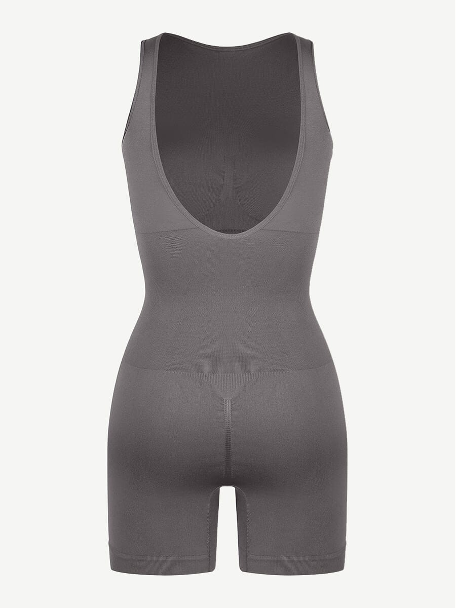 Round Neck U-Back Bodysuit With Removable Cups 7