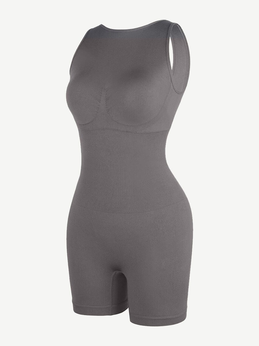 Round Neck U-Back Bodysuit With Removable Cups 6
