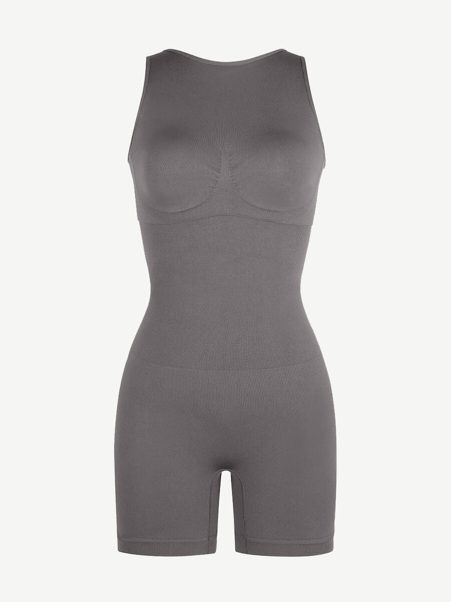 Round Neck U-Back Bodysuit With Removable Cups 5