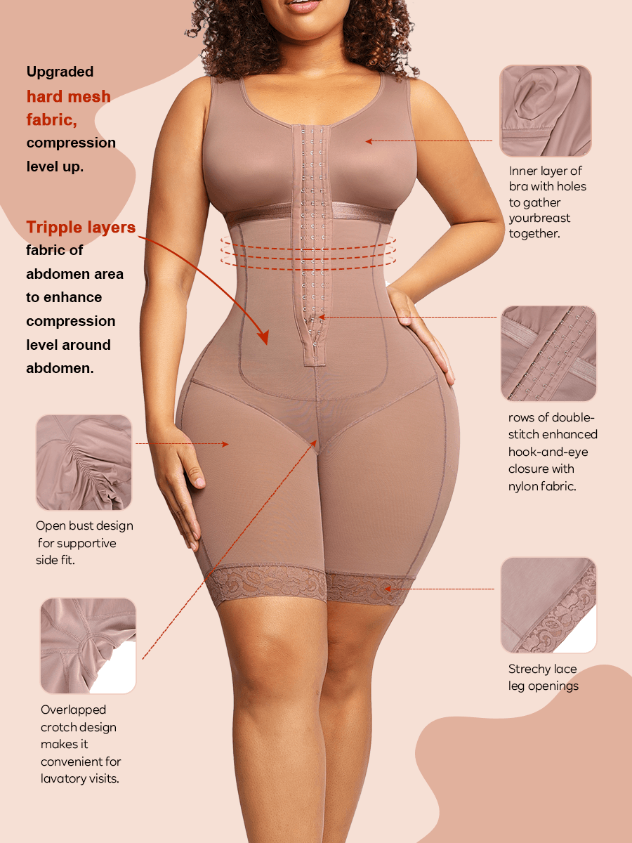Post-Surgery Chest Wrap Full Body Shapewear 1
