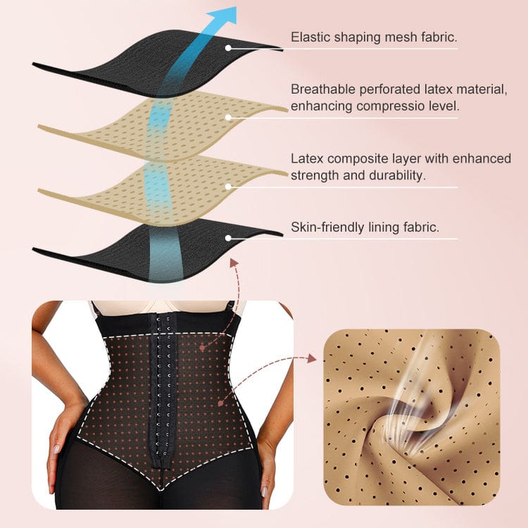 Latex Open-Bust Tummy Control Shapewear 4