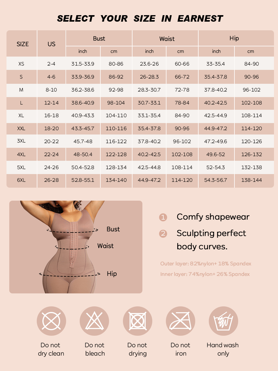 Post-Surgery Chest Wrap Full Body Shapewear 4