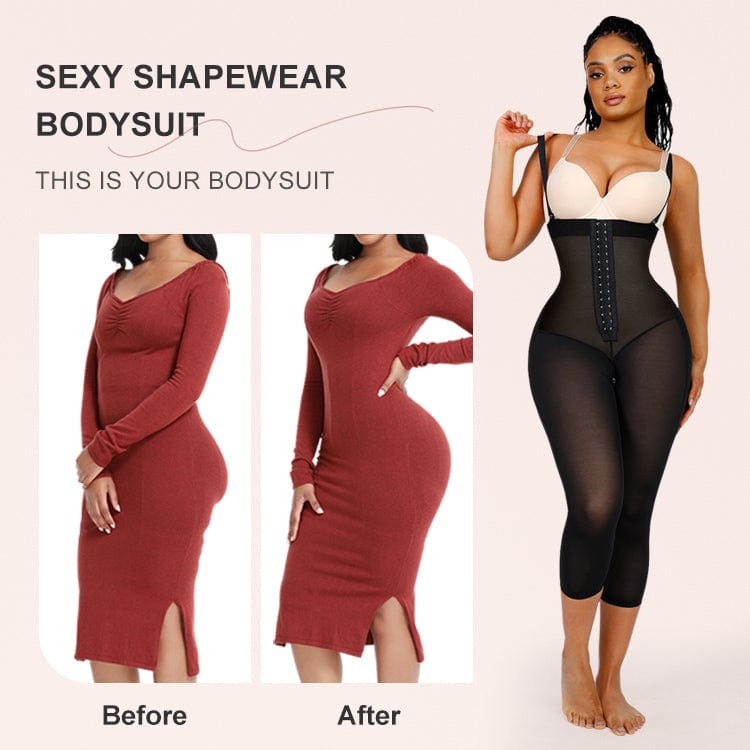 Latex Open-Bust Tummy Control Shapewear 6