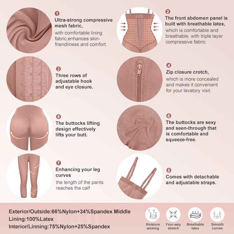 Latex Open-Bust Tummy Control Shapewear 1