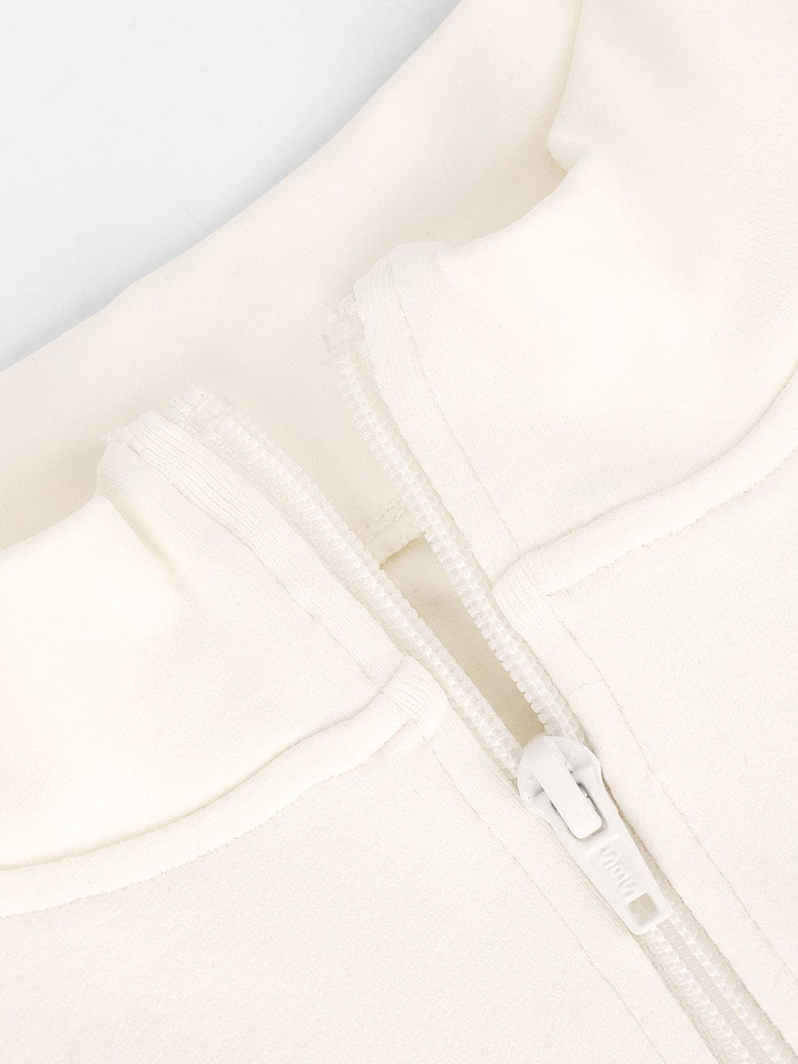 Seamless Long Sleeve Zip-Up Thong Bodysuit 29