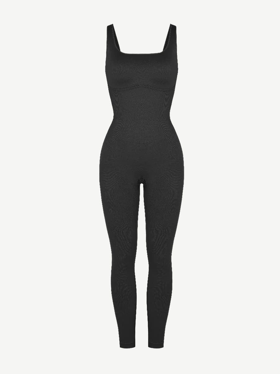 Square Neck U-Back Shaping Jumpsuit 12