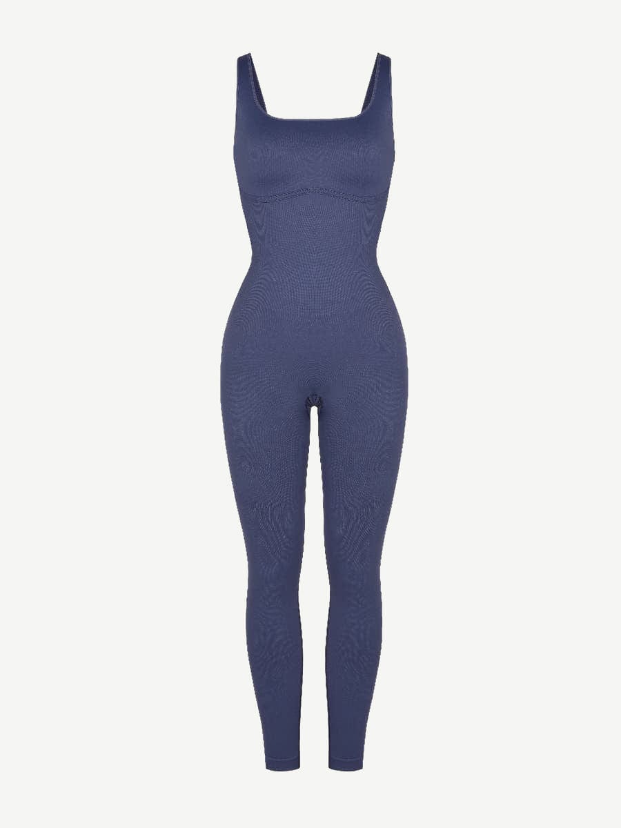 Square Neck U-Back Shaping Jumpsuit 1